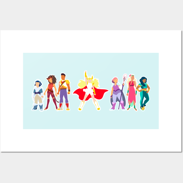 Minimalist Princesses of Power Wall Art by ayanayokie